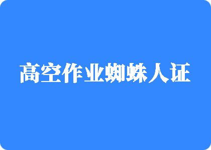 大几巴插入高空作业蜘蛛人证